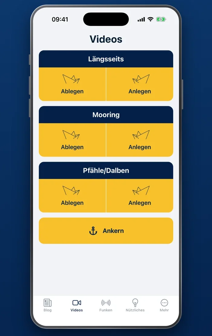 Port King auf dem iPhone: Übersicht der Manöver-Videos